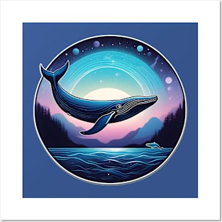 Celestial Whale Posters and Art